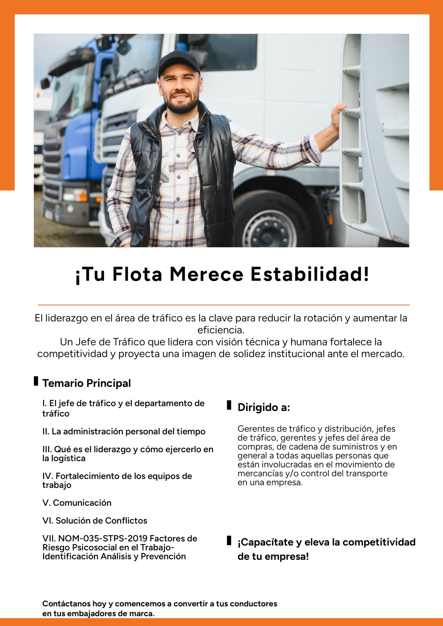 El liderazgo del jefe de tráfico y la competitividad de la empresa