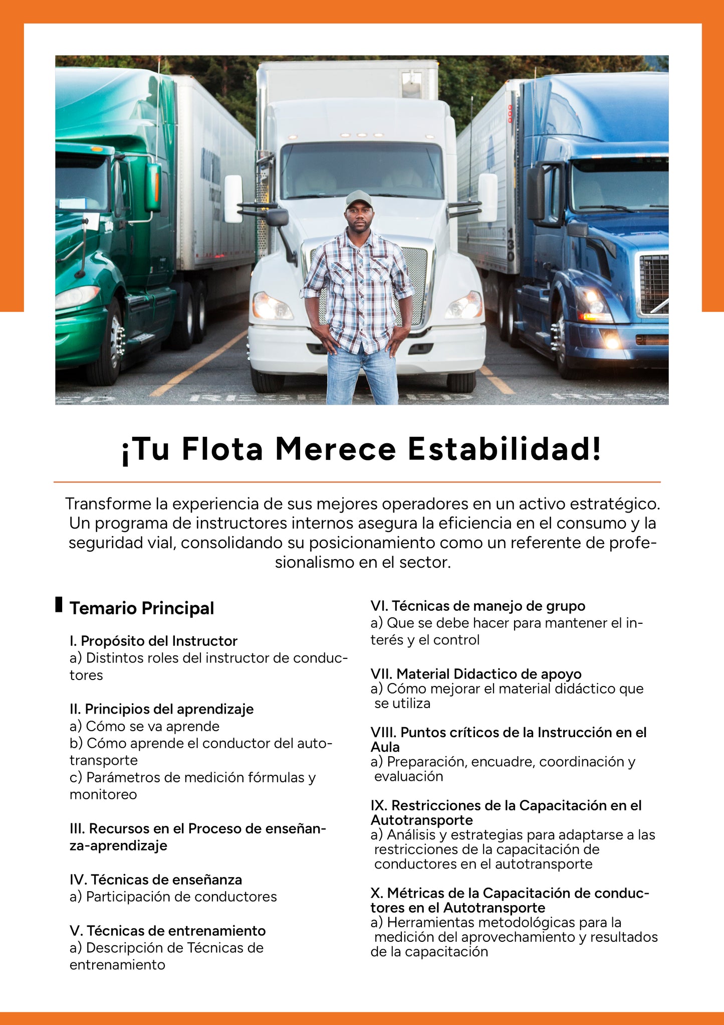 Formación de instructores internos de conductores para elevar la competitividad de la empresa transportista