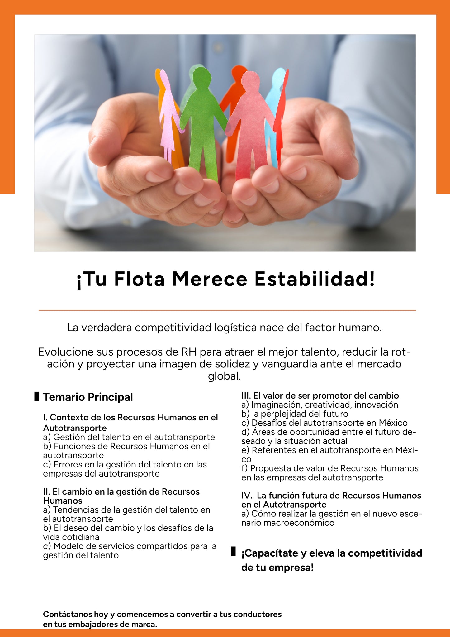 Transformando la gestión de Recursos Humanos para elevar la competitividad de la empresa transportista