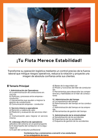 Administración de conductores para elevar la competitividad de las empresas transportistas