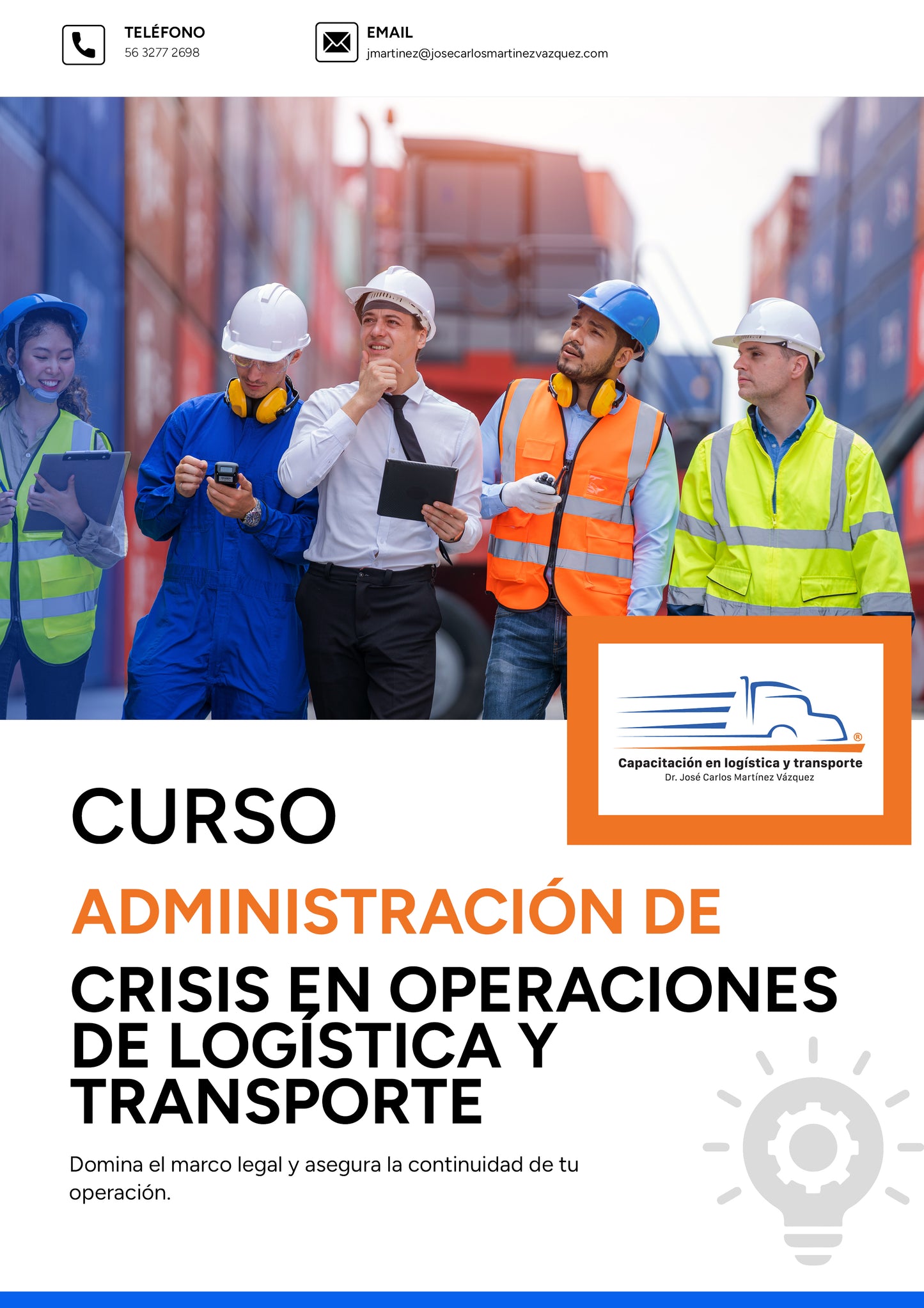 Administración de crisis en logística y transporte