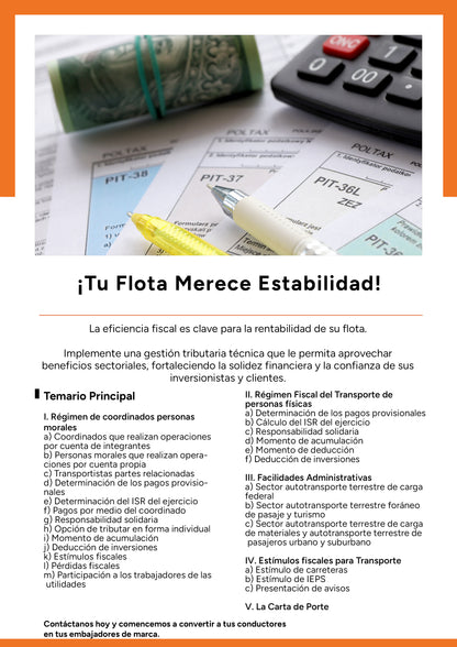 Análisis del régimen fiscal de las empresas transportistas
