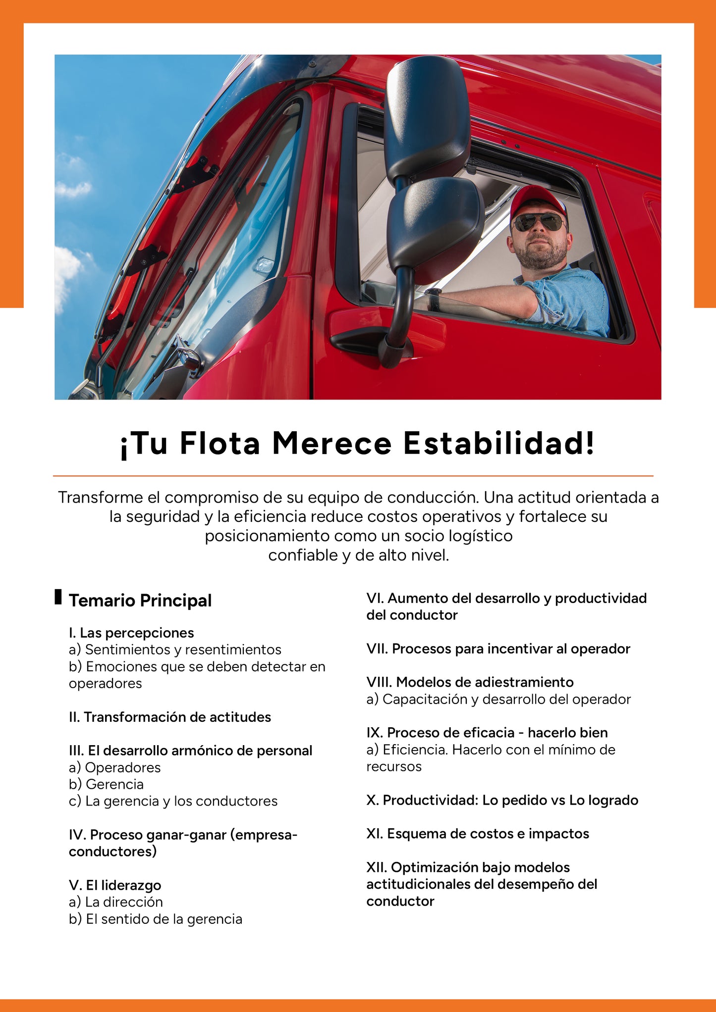 Como transformar la actitud de los conductores para elevar la competitividad del autotransporte