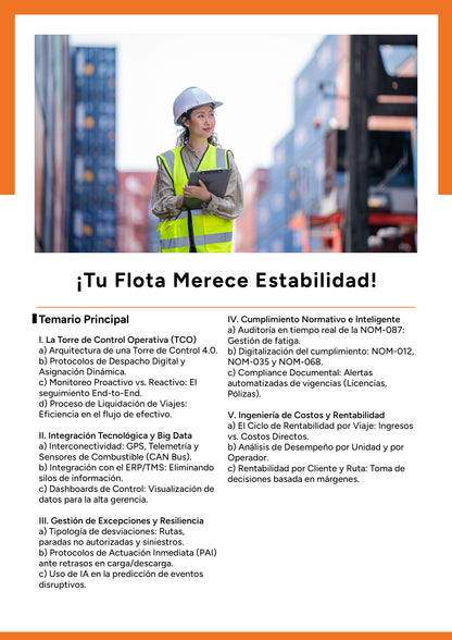 Control Integral Operaciones Clave en Autotransporte