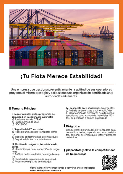 Inspeccion de seguridad de las unidades de transporte terrestre de carga