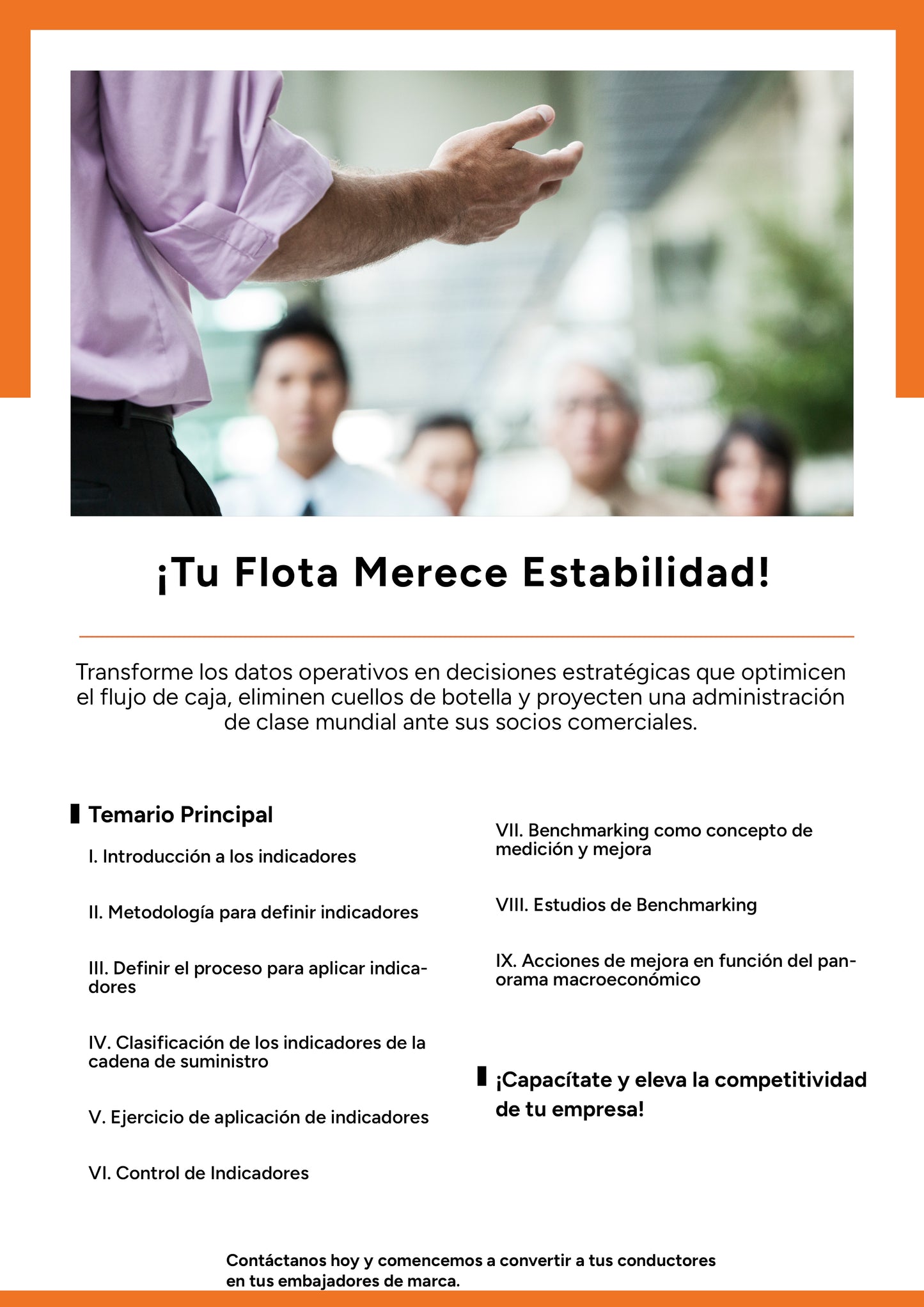 KPI's Indicadores de desempeño en logísitica y transporte
