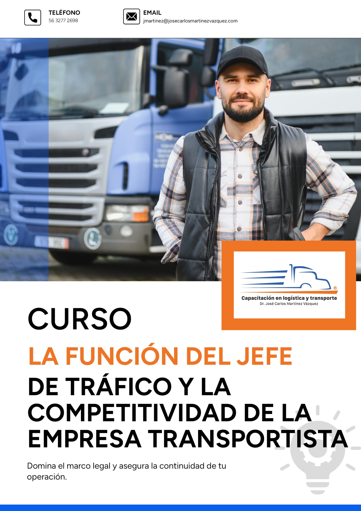 La función del jefe de tráfico y la competitividad de la empresa transportista