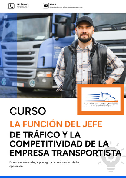 La función del jefe de tráfico y la competitividad de la empresa transportista