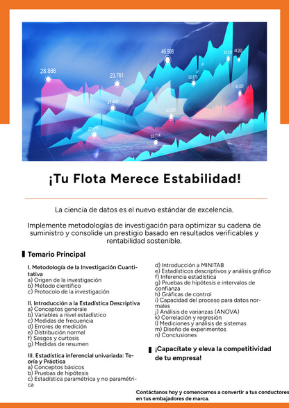 Metodología de la investigación y estadística inferencial aplicada en logística y transporte para elevar la competitividad
