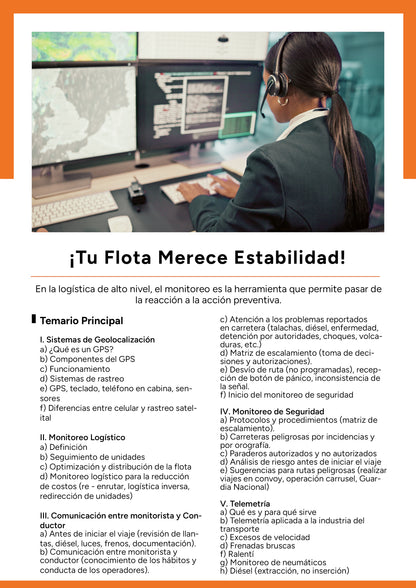 Monitoreo efectivo de unidades para elevar la competitividad de la empresa transportista